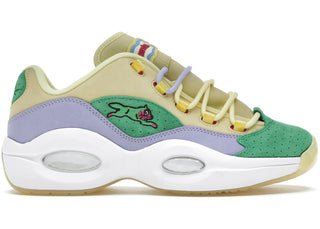 Reebok Question Low BBC Ice Cream Running Dog Yellow Green