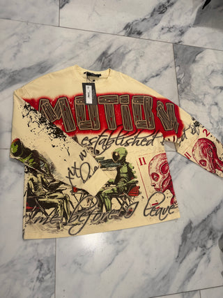 Mixed Emotion Cream Art Club Long Sleeve