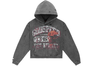 Godspeed Seeing Double Hoodie Grey Wash